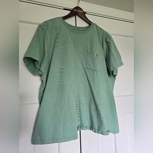 Carhartt Women's K88 Green T-Shirt (Older)